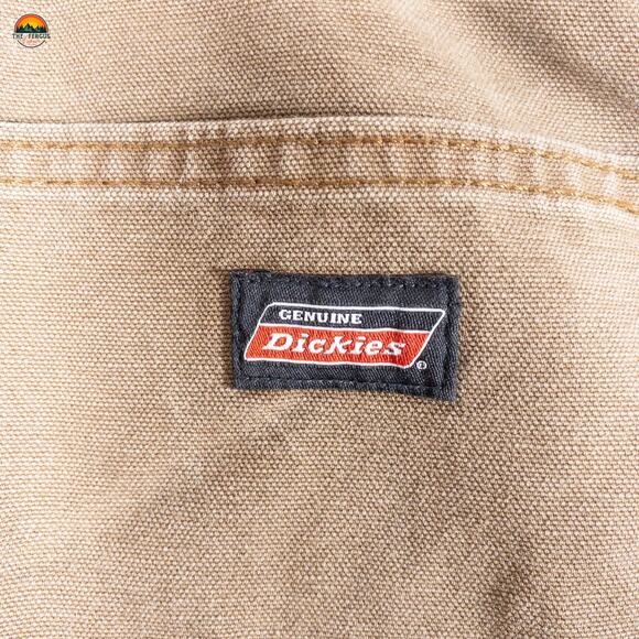 Dickies Work Pants Brown Cotton Flat Front Straight Leg Big & Tall Men's 50x30 - Picture 10 of 13